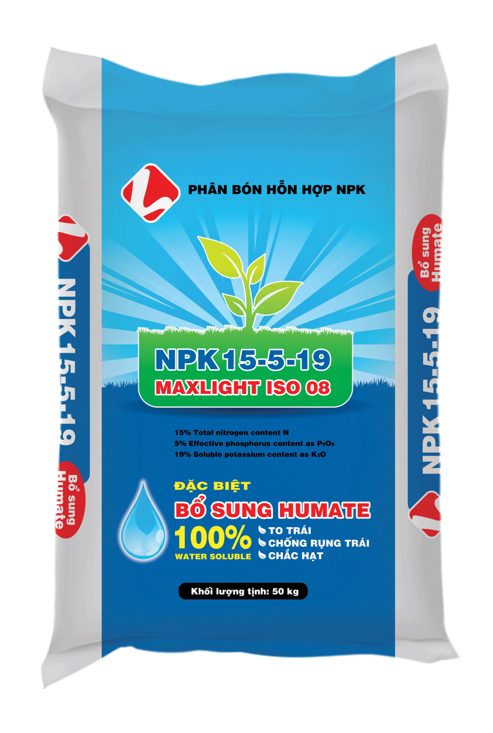 NPK 15-5-19 BỔ SUNG HUMATE